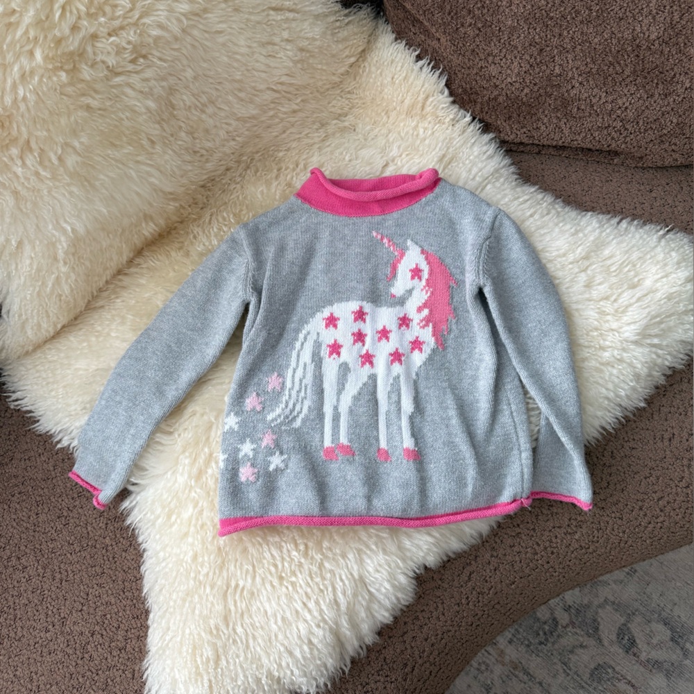 Company Kids Unicorn Cowl Neck Sweater